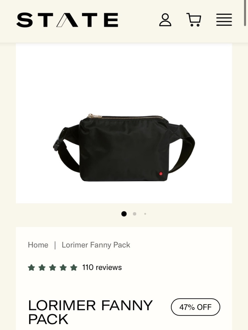 STATE’s Lorimer nylon Fanny pack